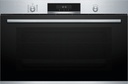 Bosch VBD5780S0, Horno multifunción pirolítico 90 cm, cristal negro y acero inox, serie 6