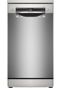 Bosch SPS4EMI61E, lavavajillas libre instalación, ancho 45 cm, 3ª bandeja, clase D, inox, Serie 4