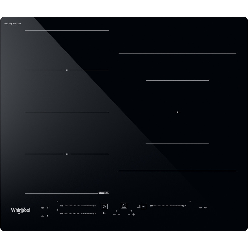 Whirlpool WF S9860 , Placa de inducción , 3 Zonas, FlexiSidek