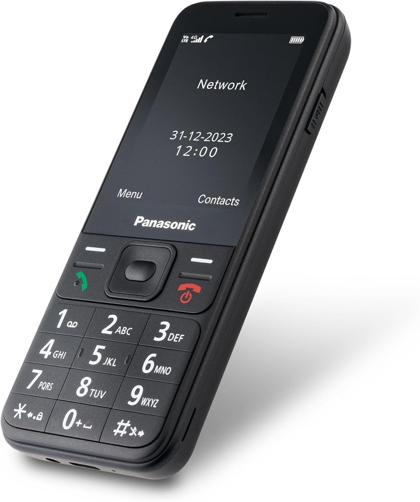 Panasonic KX-TF200 Teléfono Móvil, Doble Banda GSM 900/1800 MHz, LCD TFT en Color de 2,4", Cámara de 0,3 MP, MP3 y Radio FM,