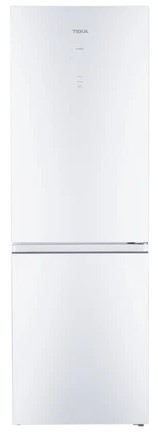 Teka RBF 3450, frigorífico combinado, cristal blanco, NoFrost, 185x60cm, clase D