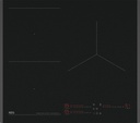 AEG TI63IQ30FZ, placa de inducción, acabado Saphirmatt, 3 zonas de cocción, función puente, Sense Boil&Fry, serie 8000