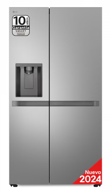 LG GSLC40PYPE, frigorífico americano combi, Side By side, AirFlow, inox, serie 400, clase E