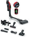 Bosch BCS1041PET, aspirador sin cable, MicroClean, TurboSpin, unlimited 10, ProAnimal, rojo