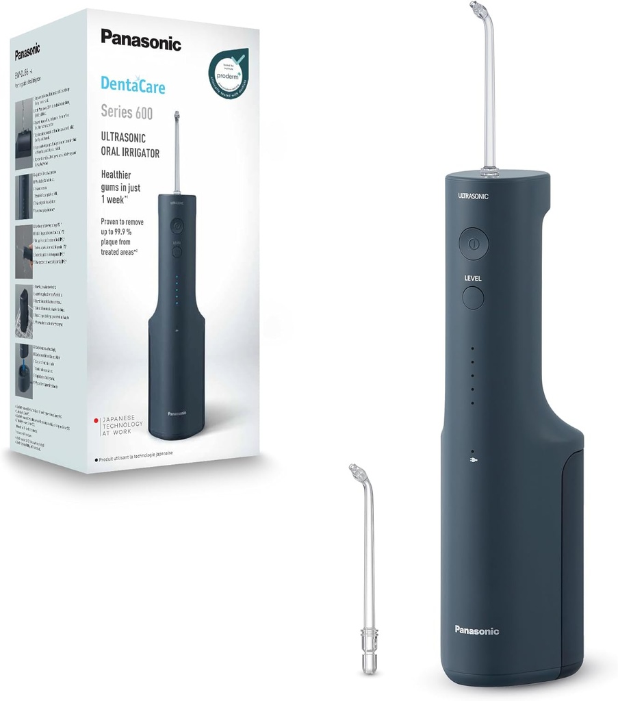 Panasonic EW-DJ66-A303, irrigador bucal recargable ultrasónico