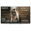 Sony K75XR55BP, Bravia 5, Mini LED, 75", 4K Ultra HD, HDR, Triluminos, Google TV