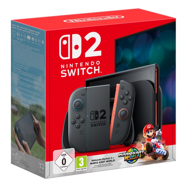 Nintendo Switch 2 + Mario Kart World, 120 Hz, 256gb, Joy-Con 2