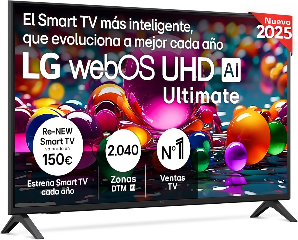 LG 43UA75006LA, TV LED, 4K Ultra HD, 60 Hz, WebOS25