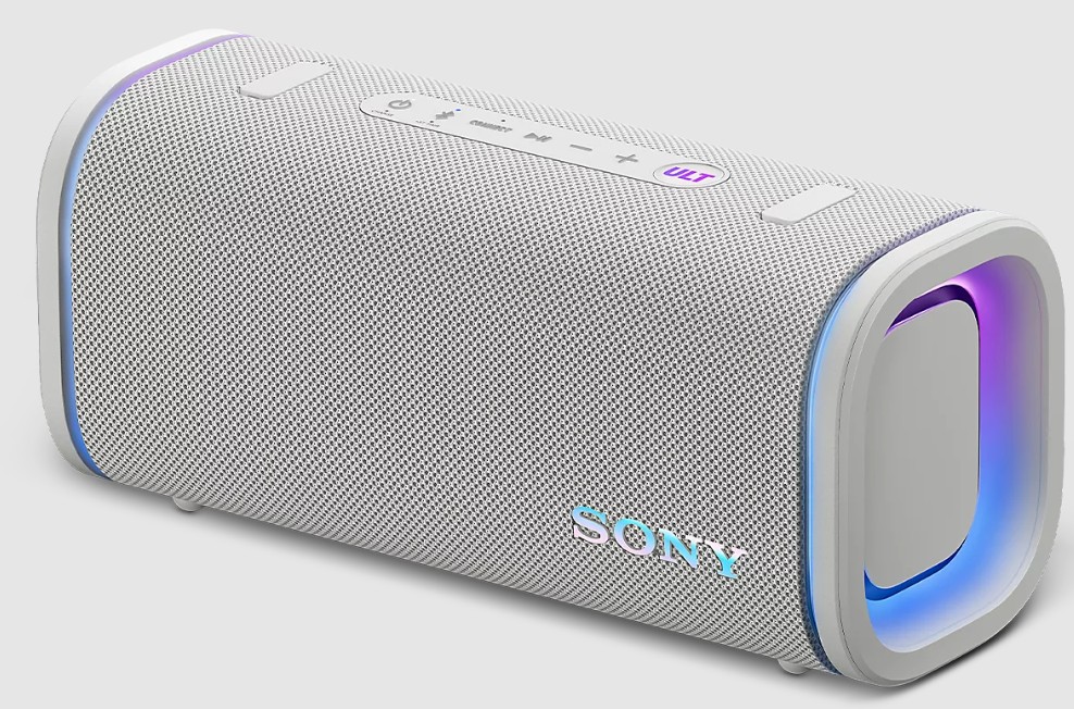 Sony SRULT50W, altavoz Bluetooth, 360º party light, bateria 24h, resistente al agua, blanco