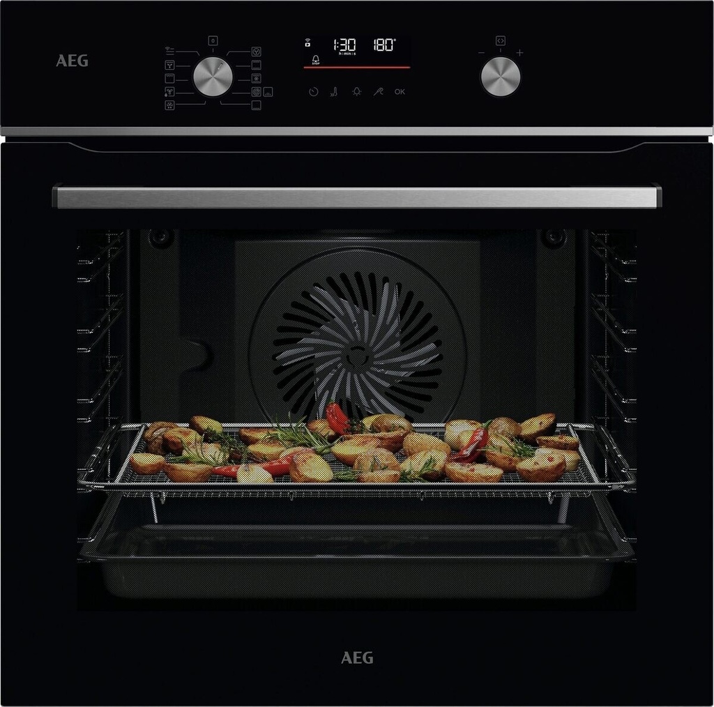 AEG GS6PB51FAB, horno pirolítico, SenseCook, serie 6000, negro
