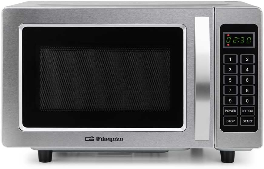 Orbegozo MI 2580 PR, microondas sin grill, 1000w, 25l, sin plato giratorio, inox