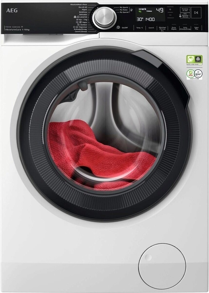 AEG LFSR9514L6U, lavadora de carga frontal, 1400rpm, 10kg, serie9000, clase A