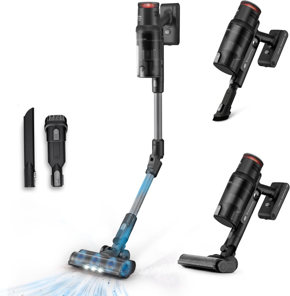 Aspirador escoba - UFESA ESCOBA UFESA U7 DIGITAL ANIMAL 500W 29,6V AUT.80MIN MASCOTAS 0,6L 81405893, 500 W, Potencia de succión 26000 kPa, Depósito 0,6 l, Autonomía 80 min