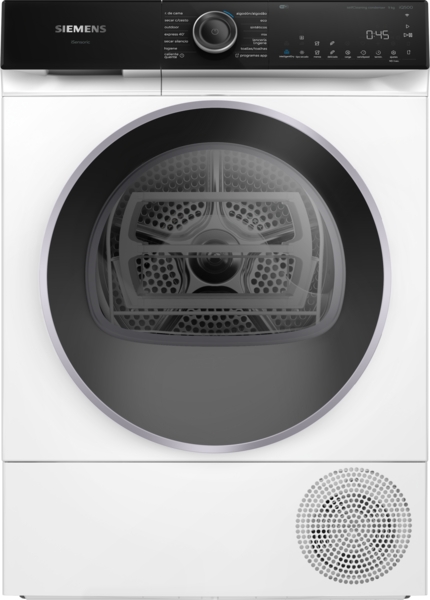Siemens WQ46H2B0ES, secadora con bomba de calor, condensador autolimpiante, 9 kg, clase B, iQ500