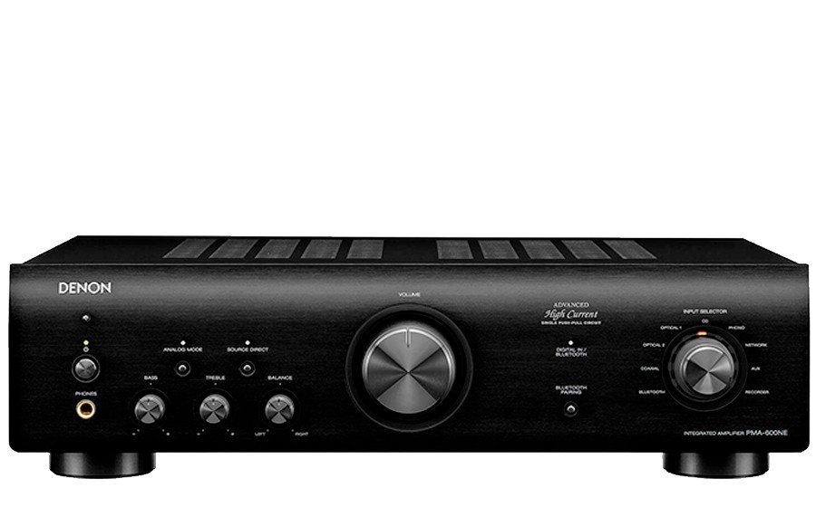 Denon PMA600NE, Amplificador 70 W por canal, Bluetooth, Entradas opticas, Entrada Phono