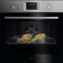 AEG TU5PB43SM, Horno multifunción inox antihuellas de 72 litros con limpieza pirolítica Clase A++