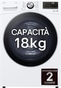 LG RH10U8AVCW Secadora con Inteligencia artificial 18kg, D, con Bomba de calor Dual Inverter, Direct Drive , Serie XXL