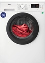 AEG LFA5I82RE, Lavadora carga frontal, 8 kg, 1200 rpm, clase A, 14 programas, Blanco