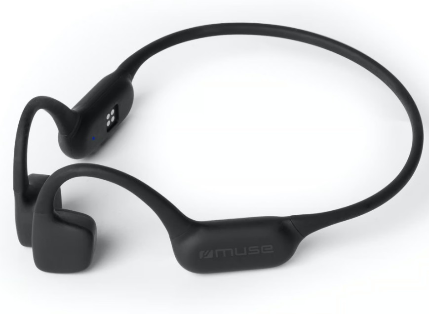 Muse M-238 BC, Auriculares Bluetooth de conducción ósea con MP3 de 4Gb, IPX8 para nadar hasta 3 metros, Carga magnética, Batería de hasta 6 horas, Carga completa en 2 horas
