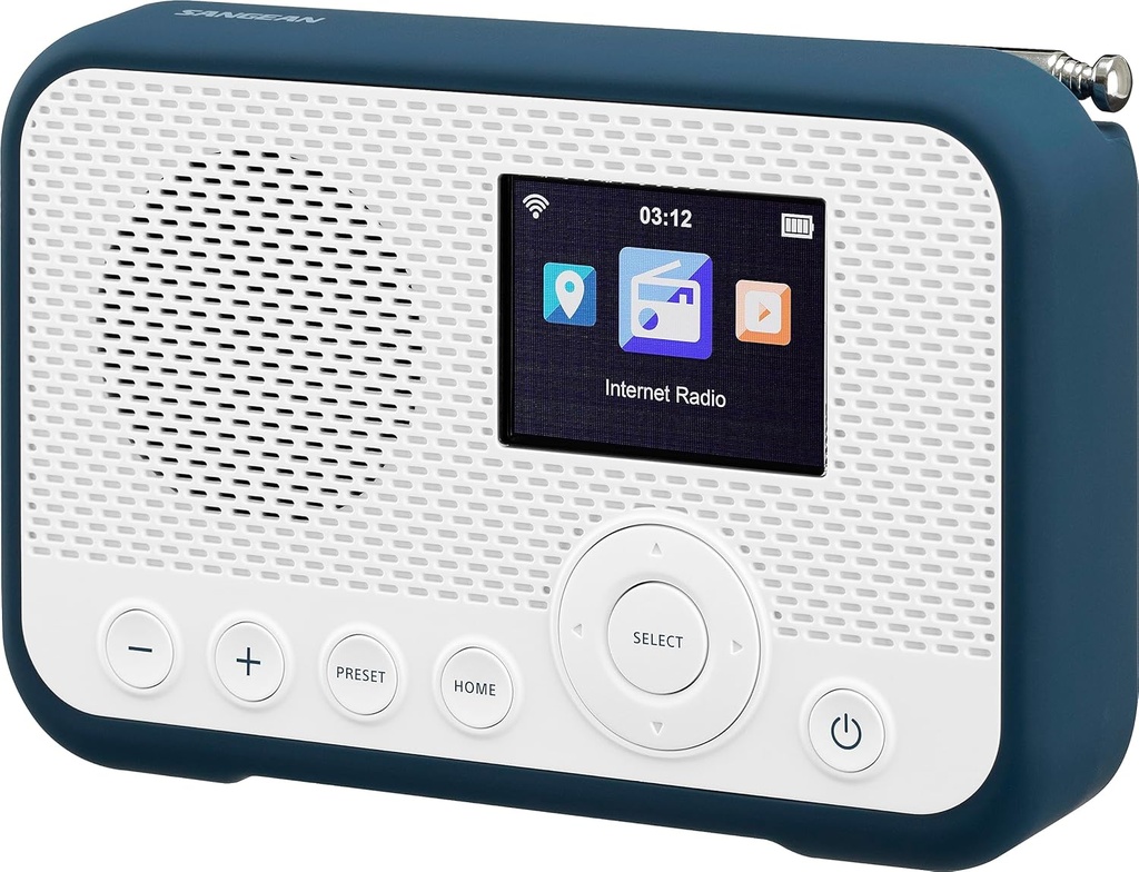 Sangean WFR39, Radio digital portátil, Internet, Spotify Connect, DAB+