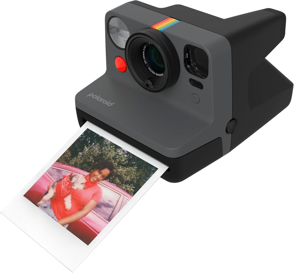 Polaroid Now Gen 3,  Cámara instantánea, enfoque auto, flash