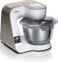 Bosch MUM5XW20, Robot de cocina con báscula1000 W, cuenco de acero inoxidable (3.9 L), juego profesional de pastelería, trituradora