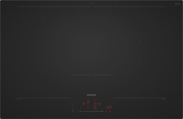 Siemens EX81AHYC1E, placa inducción, 80 cm, acabado negro mate, iQ700