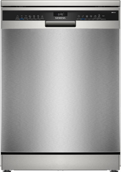 Siemens SN23HI05ME, lavavajillas de libre instalación, 60 cm, acero antihuellas, iQ300