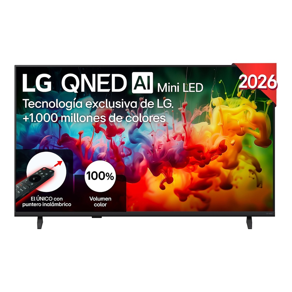 LG 43QNED70B6C, TV 43" QNED Mini LED, UHD 4K, Tecnologia Nano,
