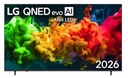 LG 85QNED81B6A , TV QNED Mini LED, UHD 4K, Procesador Inteligente α7 AI Processor 4K Gen9, Tecnologia Nano, Smart TV Web OS, Tecnologia EVO