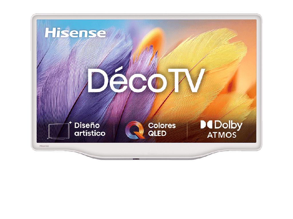 HISENSE Deco TV 32S5Q, QLED Quantum Dot colour 32″ Pulgadas, Peana central con estilo