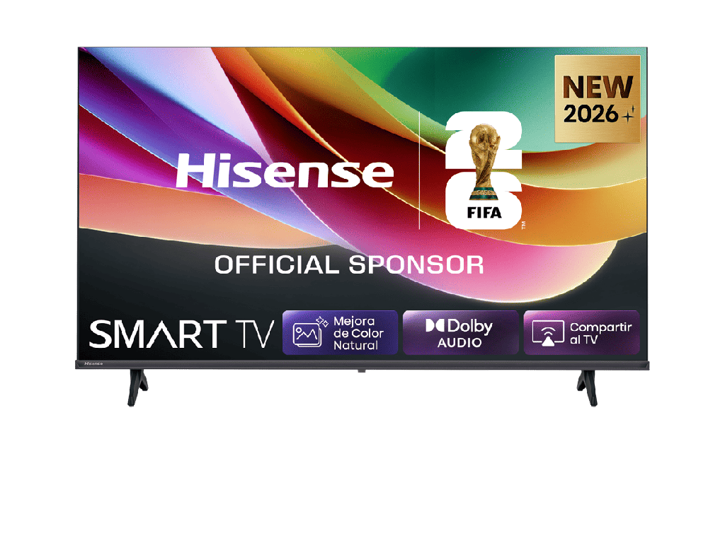 Hisense HD TV 40A4S, Natural Colour Enhancer, Dolby Audio, Modo Juego, Smart Home Ready