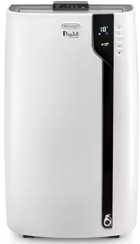 DeLonghi Pinguino PACEX100SILENT, aire acondicionado portátil, panel de control LED, solo ventilador y de deshumidificación, 32l en 24h, Clase A++