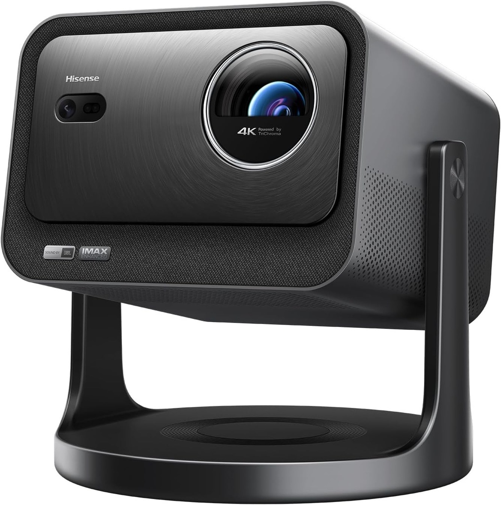 Mini Proyector Hisense Smart Tricroma UHD 4K, 65 a 300 pulgadas, 2500 Lumenes