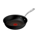 Tefal Excellence+, Sartén 6 capas FusionCore, mango de acero inoxidable, antiadherente ultrarresistente, Thermo-Signal, horno hasta 250 °C, libre de PFOA, fabricada en Francia
