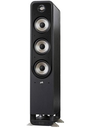 [S60E Altavoz Polk] Polk Audio S60e, altavoz pasivo de rango completo de suelo, cúpula terileno de 2,5cm, negro