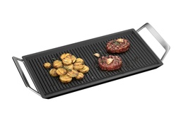 [A9HL33] AEG A9HL33, plancha grill, revestimiento antiadherente, 2 asas, 22x43,2cm