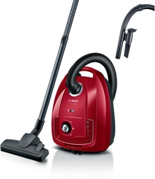 [BGB38RD2] Bosch BGB38RD2, aspirador con bolsa, serie 4, PowerProtect, rojo