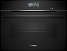 [CB774G1B1] Siemens CB774G1B1, horno compacto 45cm, pirolítico, display TFT touch, iQ700, negro