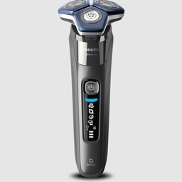 [S7887/55] Philips S7887, afeitadora eléctrica en seco y mojado, series 7000, SkinIQ, gris y azul