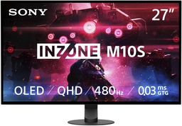 [SDM27Q10S] SONY SDM27Q10S Monitor Gaming, 27"4K OLED, Frecuencia 480Hz, Tiempo de respuesta 0,03ms, Perfecto para PS5
