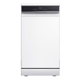 [MDWEF1034CW] Midea MDWEF1034CW, lavavajillas de libre instalación, 45cm, control WiFi, blanco, clase E