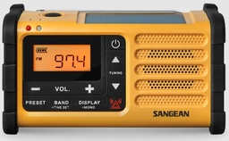 [SMMR88Y] Sangean MMR-88, Radio de emergencia, Manivela y carga solar, AM / FM