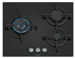 [EP6A6CI10] Siemens EP6A6CI10, Placa de gas 60 cm Vidrio templado, Negro