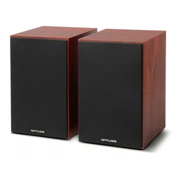 [M610SH] Muse M-610 SH, Altavoces Bluetooth de estantería, Potencia de 120W, Ajuste de volumen, graves y agudos, Puerto USB, Entrada RCA y salida subwoofer