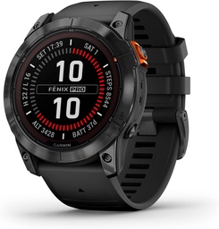 [010-02778-01] Reloj Garmin Fēnix 7X Pro Solar, GPS, Carga solar, Linterna LED, Hasta 37 días de batería, Resistente al agua
