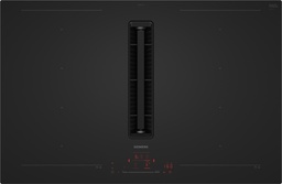[EX81AHL26E] Siemens EX81AHL26E, placa de inducción con extractor integrado, 80 cm, acabado negro mate, iQ700