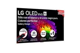 [OLED55G64LW CASHBACK 300€] LG OLED55G64LW, TV OLED 55", 4K, 120Hz, procesador 4K IA α11 Gen3, Smart TV