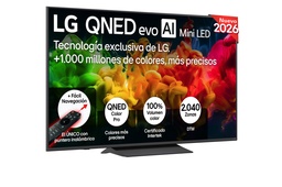 [65QNED81B6A] LG 65QNED81B6A, TV QNED Mini LED, UHD 4K, Procesador Inteligente α7 AI Processor 4K Gen9, Tecnologia Nano, Smart TV Web OS, Tecnologia EVO
