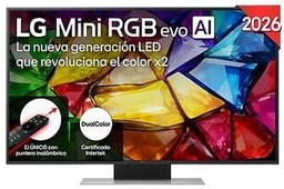 [100MRGB96B6] LG 100MRGB96B6, TV MINI LED, procesador a8 AI 4K Gen3, SMART TV Web OS, Tecnología Mini RGB